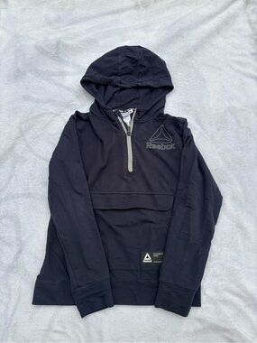 Reebok Kid’s Navy Half-Zip Hoodie Sweater